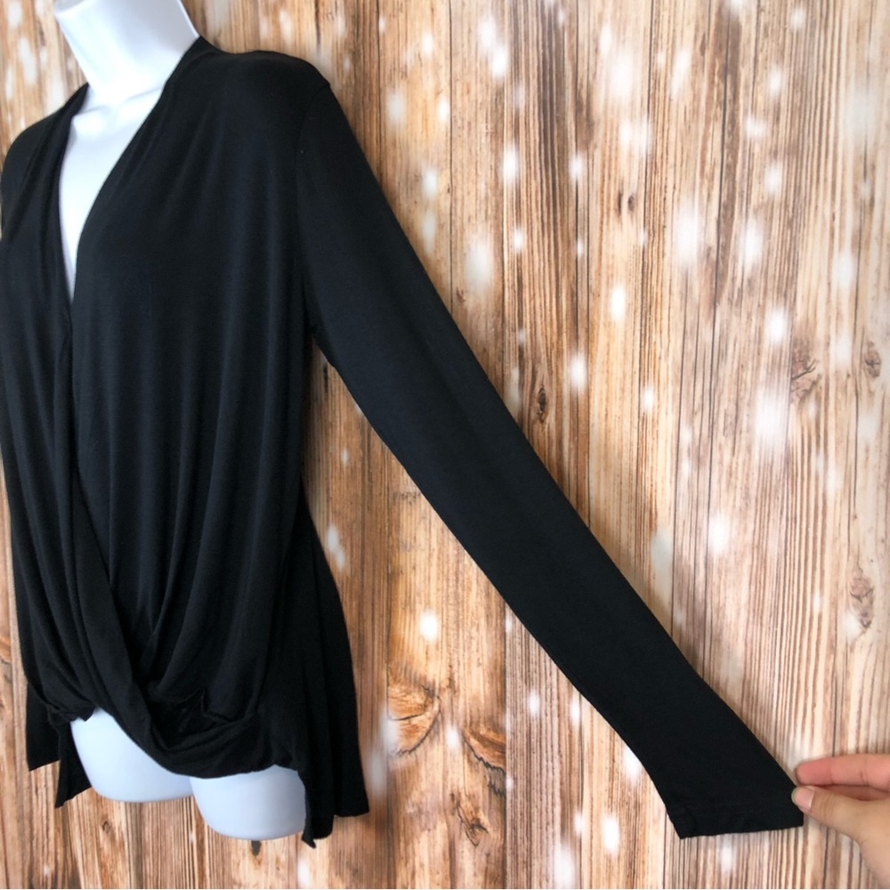 Stella and Dot Black Long Sleeve Erika Top - Picture 4 of 8